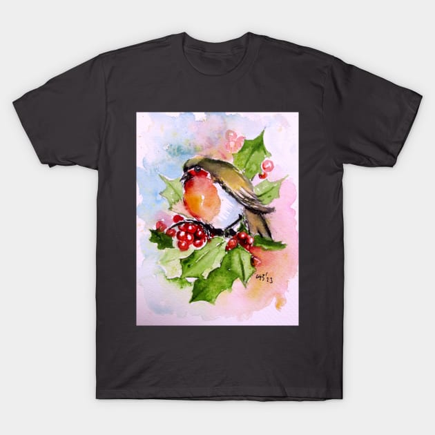 Bird in the garden T-Shirt by kovacsannabrigi